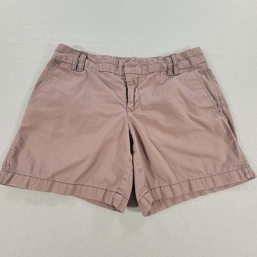 Ann Taylor LOFT‎ Chino Shorts Mid Rise Casual Cotton Women's Size 4 Mauve Rose - Picture 2 of 9
